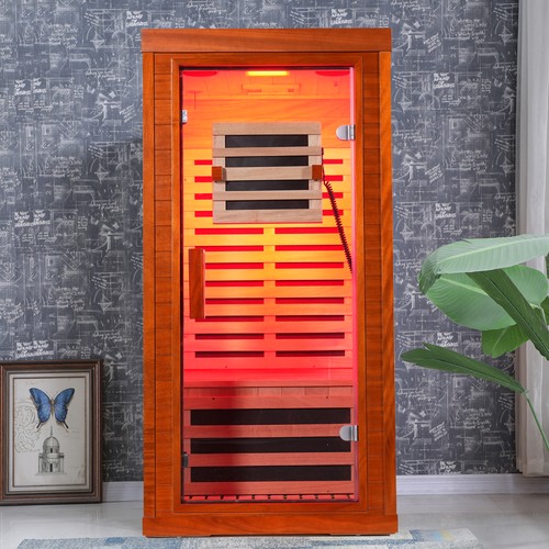 Single person infrared sauna