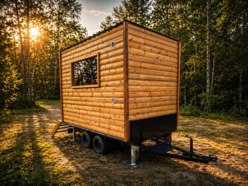 Mobile wood fired nordic sauna - wood-fired,