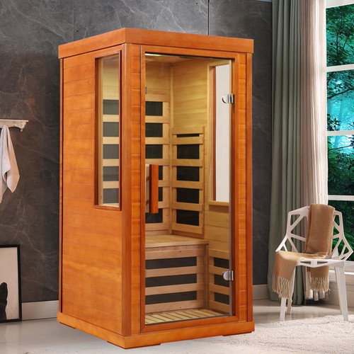 Person dry infrared sauna - dry,