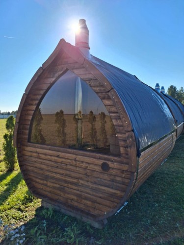 Luxurious wood burning sauna - wood-burning,