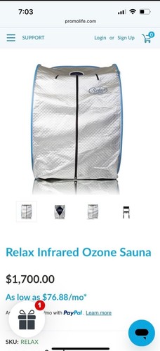 Ozonated sauna for parts - by,